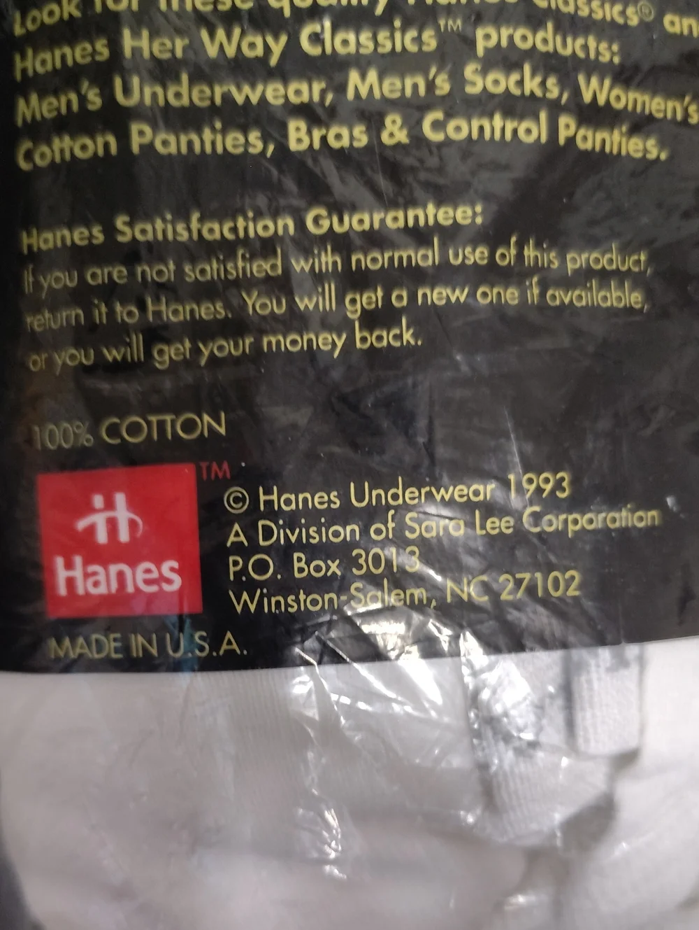 Vintage 1993 Hanes Men's Classics Full Cut White Briefs - 6 Pack - Size 34